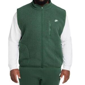 NWT Nike Men's Sportswear Tech Winterized Fleece Vest GREEN Sz XL NWT